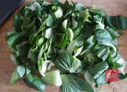 Illustration of how to cook rapeseed with mushrooms 1