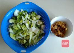 油渣炒青菜的做法图解1