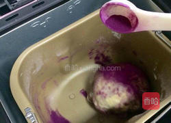 紫薯蜜豆面包的做法图解5
