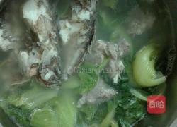 芥菜咸骨海鱼煲的做法图解5