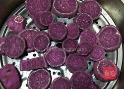 南瓜紫薯礼品豆沙包的做法图解1