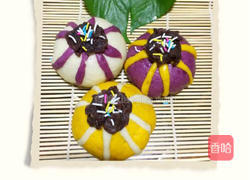 南瓜紫薯礼品豆沙包的做法图解10