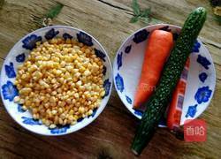 玉米粒烩三丁的做法图解1