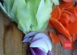 炒彩蔬的做法图解1