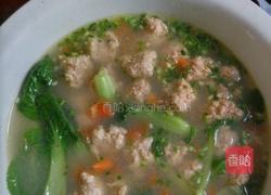 西红柿青菜肉丸汤（适合宝宝吃的菜）的做法图解8