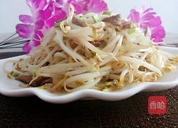 肉丝炒豆芽的做法图解5