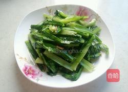 清炒油麦菜的做法图解7