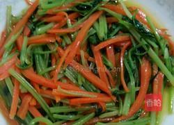 芹菜炒胡萝卜的做法图解3