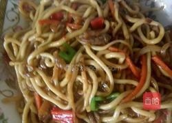 乌冬面炒泡菜丝的做法图解8