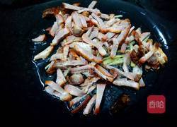 叉烧炒豇豆的做法图解4