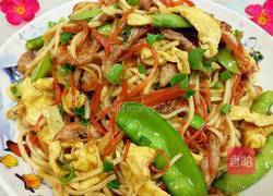 五彩炒面的做法图解12
