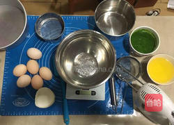 菠菜戚风蛋糕的做法图解2