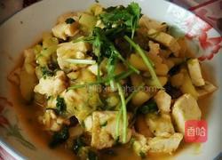 小白菜烩豆腐的做法图解3