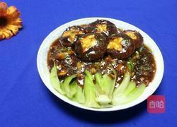 耗油蒜泥香菇灼生菜的做法图解7