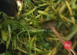 豆鼓蒜通心菜蓉的做法图解3