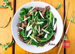 芥蓝炒牛小排的做法图解7