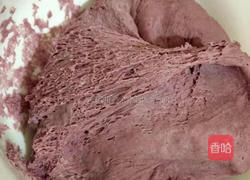 紫薯玫瑰花馒头的做法图解1