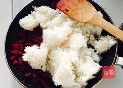  甜菜炒饭/留住春天的颜色的做法图解5