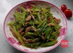 香芹炒肉的做法图解6