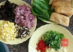 糯米酿豆腐菜包的做法图解3