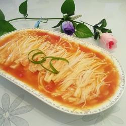 茄汁金针汤的做法[图]