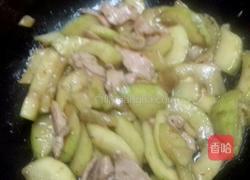 南瓜炒肉片的做法图解3