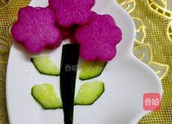 紫甘蓝汁泡白萝卜的做法图解7
