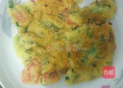 火腿韭菜鸡蛋饼。的做法图解6