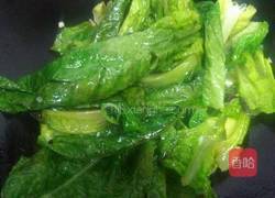 香菇扒莴苣叶的做法图解4