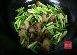 蒜苔炒肘花肉的做法图解7