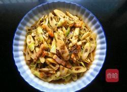 雪菜腊肉炒野笋的做法图解6