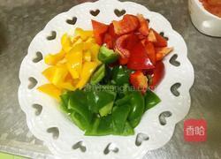 缤纷彩椒鸡肉片的做法图解2