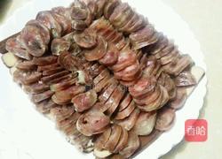 鸡蛋干蒸腊肠的做法图解3