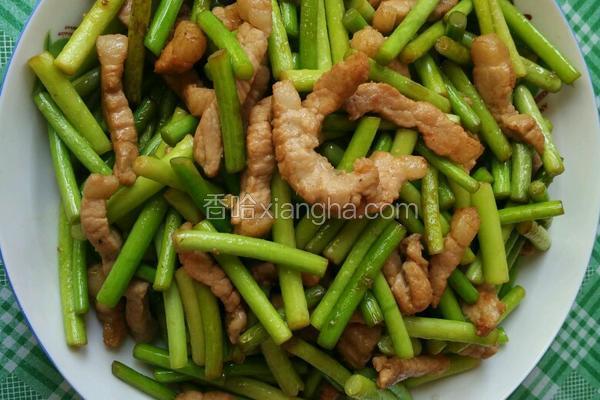 蒜苔炒肉