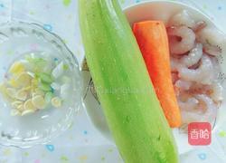 角瓜虾仁的做法图解1