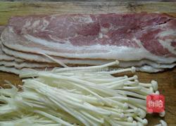 培根金針菇卷的做法图解1