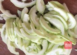 西葫芦小炒肉片的做法图解3