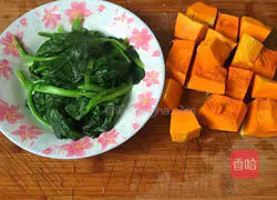 Illustration of how to make two-color hair cake 1