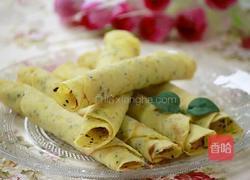 黑芝麻蛋卷的做法图解13