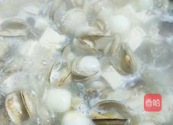 蛤蜊鹌鹑蛋豆腐羹的做法图解10