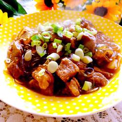 梅花肉炖粉条的做法[图]