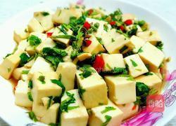 香椿拌豆腐的做法图解4