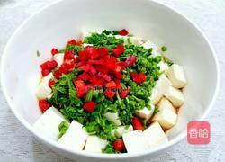 香椿拌豆腐的做法图解3