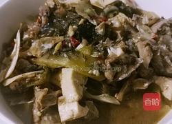 酸菜鱼头豆腐的做法图解4