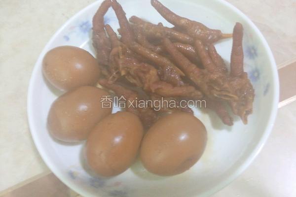 卤蛋鸡爪