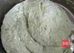 菠菜玫瑰花卷花式馒头的做法图解3