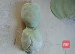 菠菜玫瑰花卷花式馒头的做法图解10