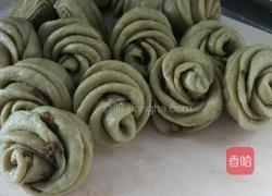 菠菜玫瑰花卷花式馒头的做法图解13