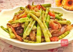 水竹笋炒腊肠的做法图解8