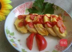 蛋香火腿馒头片的做法图解4